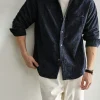Custom Men's Loose Brushed Shirt Jacket