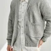 Wholesale Men's Shawl Collar Knit Cardigan