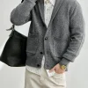 Wholesale Men's Shawl Collar Knit Cardigan