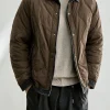 Wholesale Men's Shirt-Collar Quilted Jacket