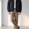 Men's Spread Collar Zip-Up Wool jacket