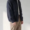 Men's Spread Collar Zip-Up Wool jacket