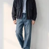 Men's Spread Collar Zip-Up Wool jacket