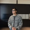 Men's striped cardigan manufacturer