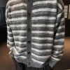 Men's striped cardigan manufacturer