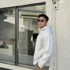 Wholesale Men's White Hooded Jacket