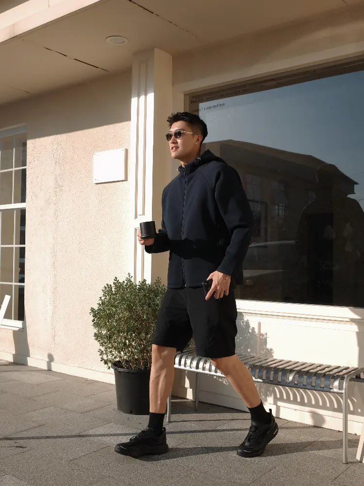 Wholesale Men's White Hooded Jacket