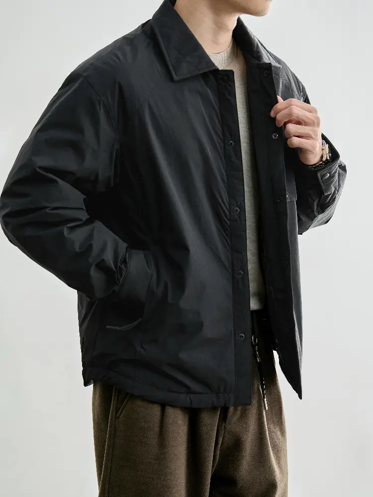 Custom Men's Black Workwear Jacket